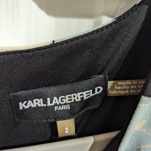 Karl Lagerfeld floral dress size 2 - Picture 4 of 4